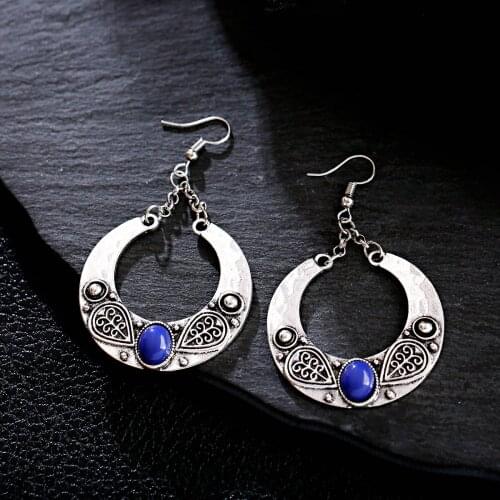 Hoop Earrings Ethnic Big Size Hoop Earrings Brincos Trendy Party Exaggerated Gold Color Round Circle Earrings for Women Jewelry