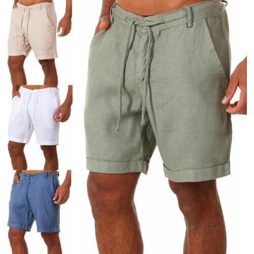 Summer Shorts Solid Color Men Mid Rise Drawstring Pockets Loose Shorts Casual Sport Running Short Pants Sweatpant Mens Clothing