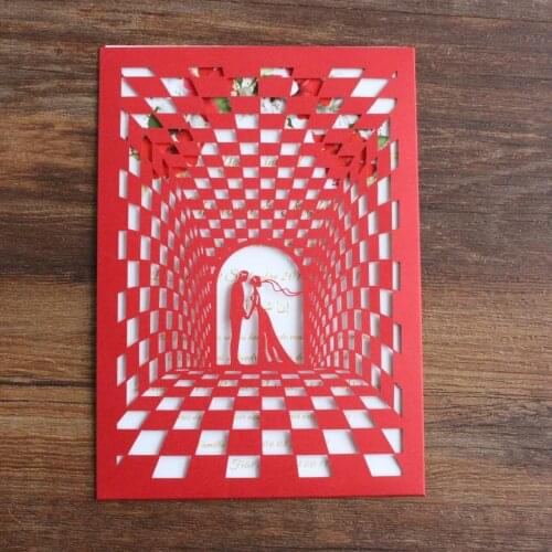 Stylish invitation marriage engagement anniversary celebration invites New year wedding cards personalized design 50pcs