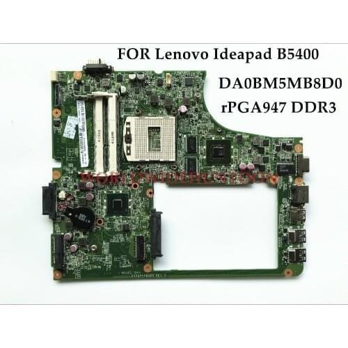 High Quality DA0BM5MB8D0 For Lenovo Ideapad B5400 Laptop Motherboard SR17D HM86 PGA947 DDR3 1GB 100% Fully Tested&Free shipping