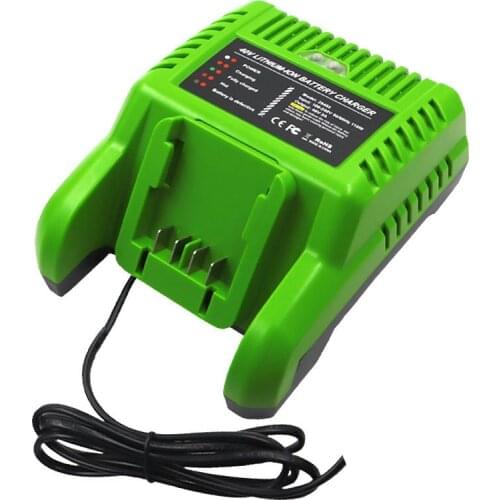 G-MAX 40V Lithium Battery Charger 29482 for GreenWorks 40V Li-Ion Battery 29472 ST40B410 BA40L210 STBA40B210
