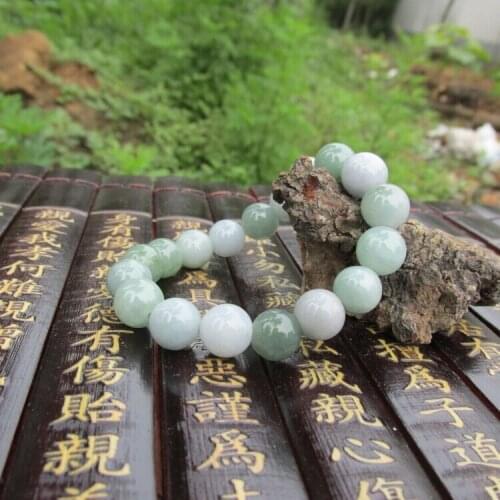 10mm Natural Burma jadeite bracelet, lover man and woman Jadeite Jade Beads Bracelet
