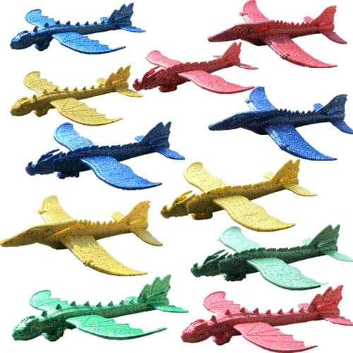 48cm Hand Launch Throwing Glider Aircraft Inertial Foam EPP Airplane Dinosaur Train Dragon Plane Model Outdoor Educational Toys
