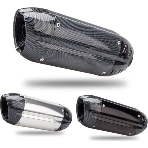 51mm Universal Motorcycle Exhaust Muffler Dual Right Left Escape Moto with Removable DB Killer for Kawasazi z1000 RC390 PCX125