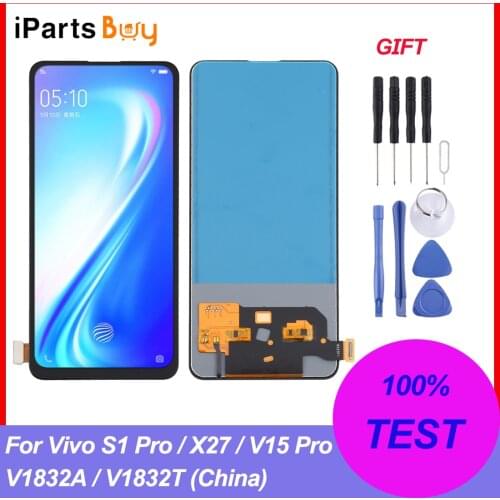 6.39” Original TFT For Vivo X27 LCD Display Screen Touch Panel Digitizer Assembly For Vivo V15 Pro / S1 Pro / V1832A / V1832T