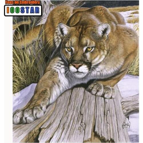 DIY The snow leopard 5D crafts diamond painting cross stitch needlework diamond mosaic square home decor diamond embroidery