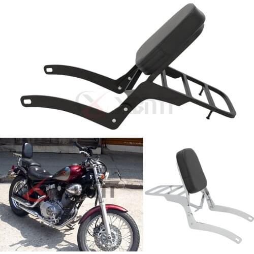 Motorcycle Backrest Sissy Bar Luggage Rack For Yamaha Virago 125 250 XV125 XV250 1989-2011 1990 1991 1992 1993 1994 1995 1996