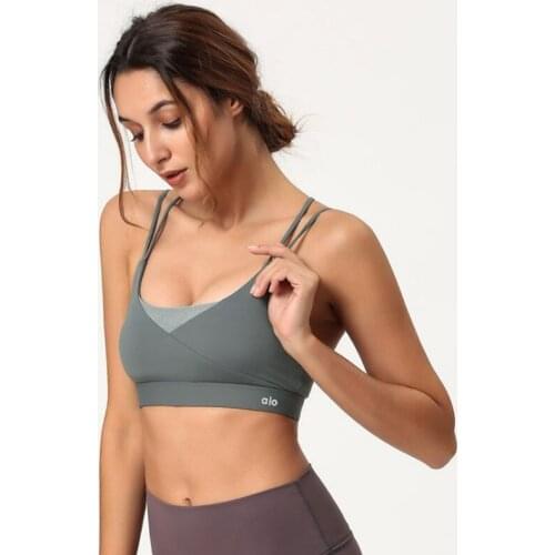 Seamless Sports Bra Top Fitness Women Running Crop Tops Badage Cross Back Workout Padded Yoga Bra High Impact Activewear -40