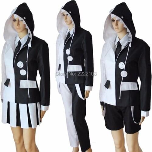 Cheap Super Dangan Ronpa Danganronpa 2 Monokuma Cosplay Dangan-Ronpa Trigger Happy Havoc Cosplay Costume Suit shorts skirts
