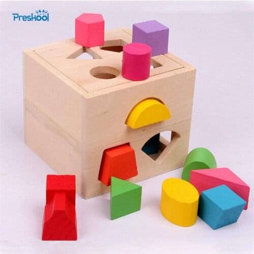 Baby Wooden Toys Montessori Kids Brinquedos Educativos Childrens educational Blocks Toy Learning Education