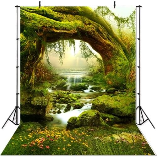 Fairy photography backdrops Mushroom Fairy alice in wonderland party child photocall photobooth Background for photo studio