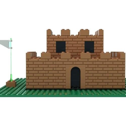 Classic creative castle building block model, MOC building block small particles, game building block children toy gift