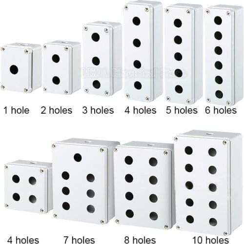 Button switch waterproof box22mm elevator emergency stop self-locking start stop control box plastic electrical box industry