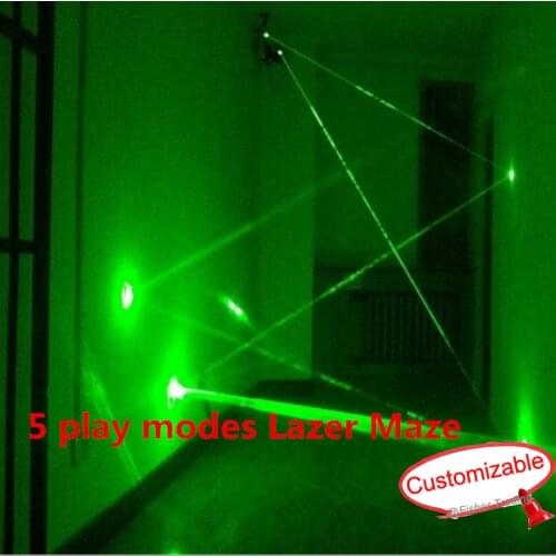5 play modes laser array props/multiple play mode laser maze for Chamber of secret room game,team work challenging game