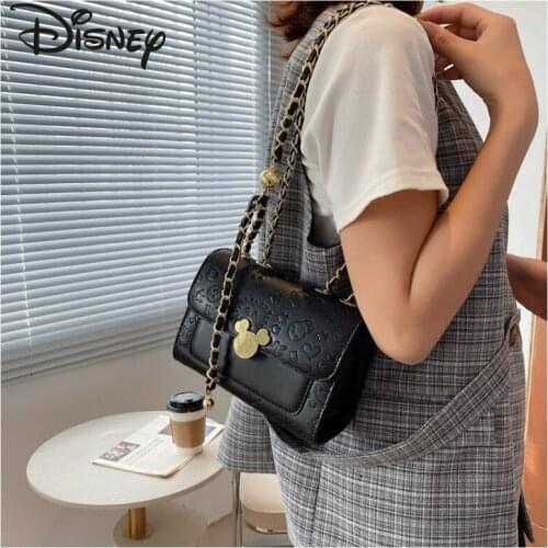 Disney Mickey Lady One Shoulder Messenger Bag Cartoon Cute Storage Cosmetic Bag Multifunctional Large Capacity Lady Backpack
