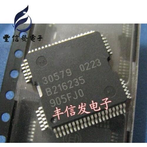 New 5PCS 30579 QFP64 Automobile launches computer board fuel injection drive IC chip Free Shipping