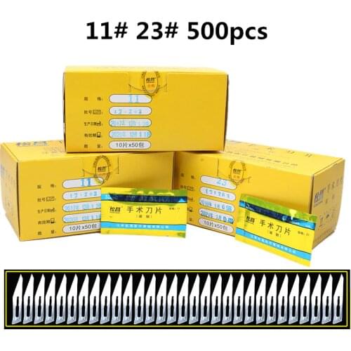 11# 23# Disposable Blade Stainless Steel Handle Scalpel Blade Multi-purpose Knife Cutting Electronics PCB Repair Tools Scalpel