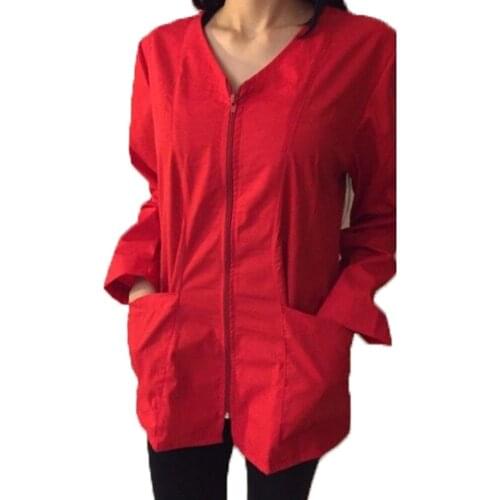 Hairdresser shirts robe work wear beautician cosmetic nail art nails