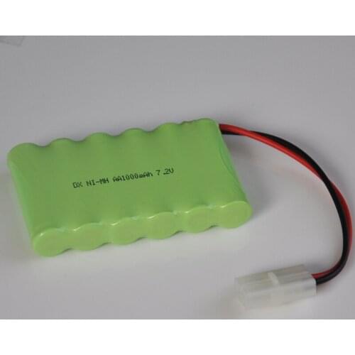 1-4PCS 7.2V AA rechargeable Ni-Mh battery pack 1000mah 2A ni-mh nimh baterias cell for toys emergency light cordless phone