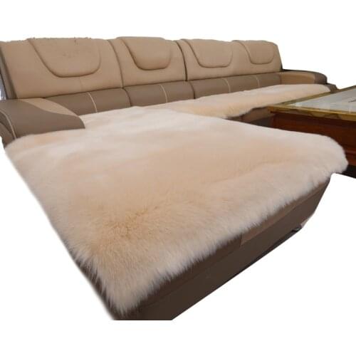 Faux Fur cushion non-slip padded fabric plush imitation fox cushion custom chair meditation Washable sofa Cushion carpet