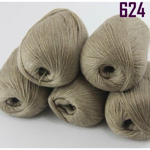 Sale New 5 X50g Balls High Quality 100% pure cashmere luxury warm soft hand knitting Yarn 233-624-5 Tan