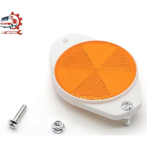 AOHEWEI Trailer Red Rear Signal Reflectors Screw Fixing Safety Reflective Strips for Caravan Truck Lorry Gate Fence ECE-Approved