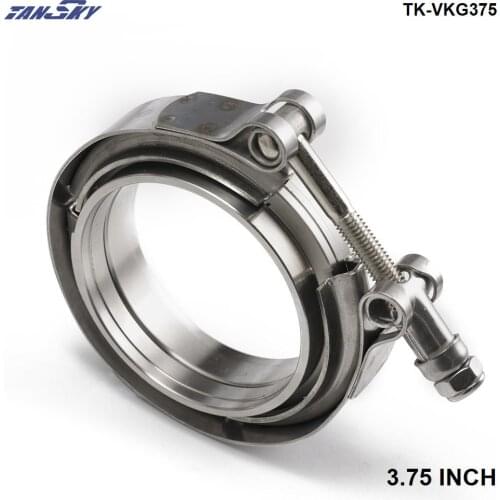 3.75" V band clamp and flanges Full 304 stainless clamp and flanges TK-VKG375