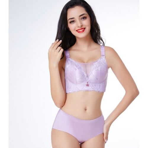 Luxury Printing Underwear Set Women Bow Fashion Red Push Up Bra Panties Sets Sexy Lingerie Embroidery Lace Bra Set Cotton Thick