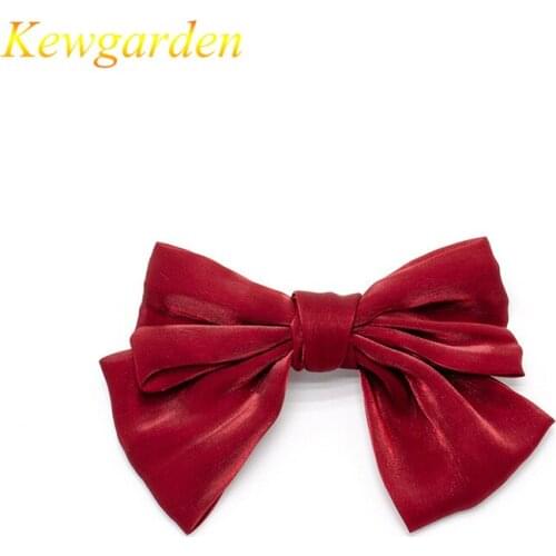 Kewgarden New fund children contracted bow knot schoolgirl temperament hairpin 4pcs