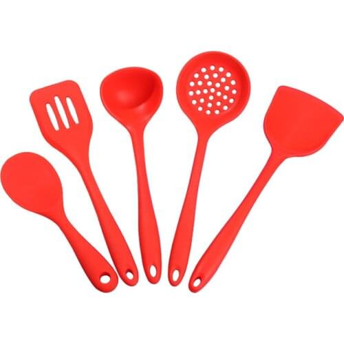 Silicone Kitchenware Cooking Set Non-stick Pan Spatula Spoon Utensils Baking Supplies European Style with Kitchen Tools Cooking