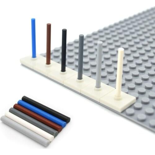 Compatible Assembles Particles 21462 30374 1x4 Studs for Building Blocks MOC Bricks Round Bar DIY Tech Parts Educational Toys