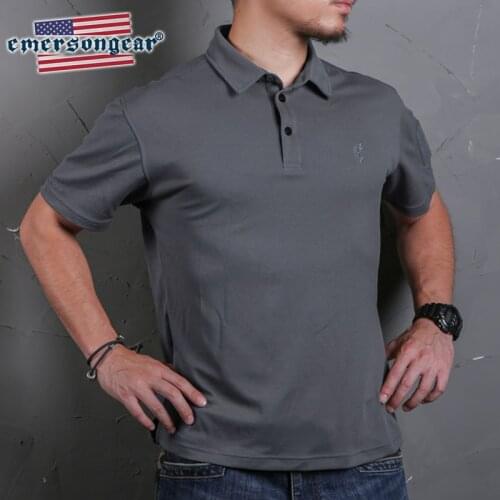 Emersongear Blue Label Sports POLO Shirt Quick Dry Soft Elastic Shirt Outdoor Hiking Climbing Fishing Tactical Style Tops Tee