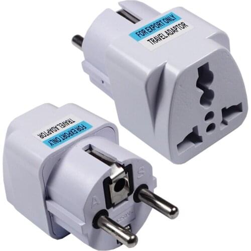 New Arrival 2019 Best Price Universal UK US AU to EU AC Power Socket Plug Travel Charger Adapter Converter FDAOZD-01