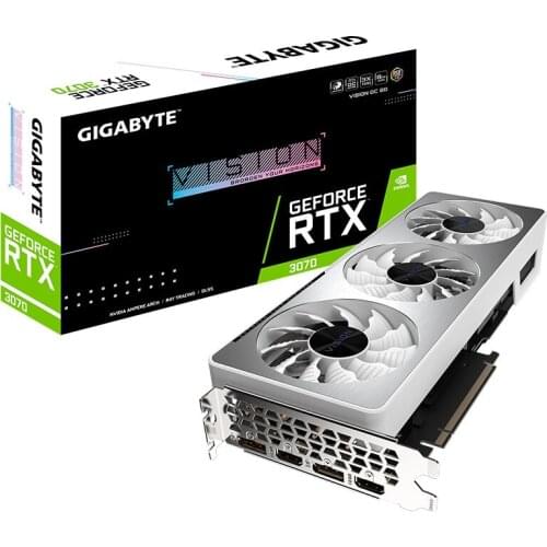 Rtx3070 8G Snow Eagle White Graphics Card Vision OC Desktop Game Single Display Mining Graphics Card