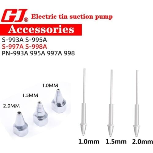 Electric S-993A S-995A S-997 S-998P Double suction/single suction pump electric suction nozzle 1.0mm / 1.5mm / 2.0mm