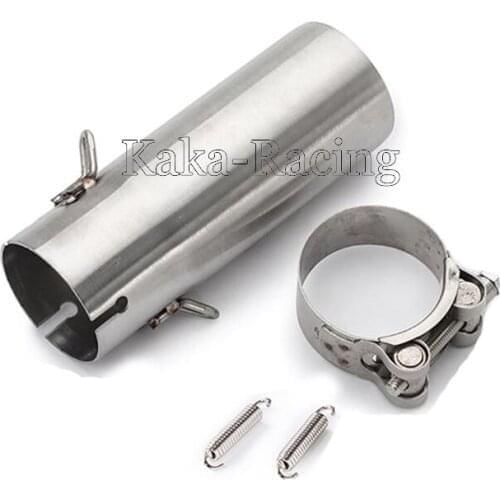 Motorcycle Exhaust Slip on Stainless Steel,Mid link pipe R6 Motorbike middle connect pipe tube For Yamaha R6 YZF-R6 2006-2016