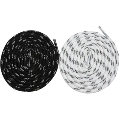 Coolstring 4.5MM Luxury Light Reflective Lace Luminous Charmed Ropes For Night Running Jogging Table Tennis Black White Cordones