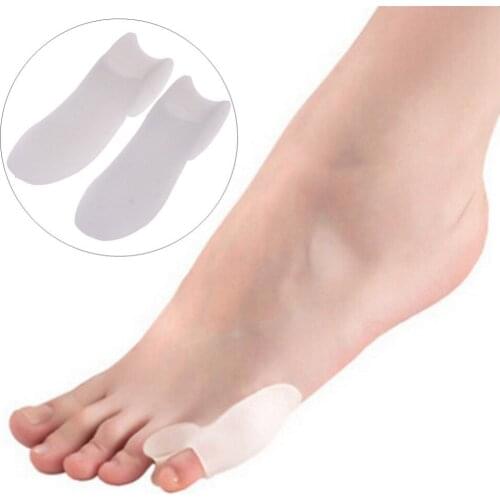 2 Pairs/4Pcs Little Toe Bunion Cushion Toe Separators Feet Foot Care Tool Pain Relief Gel Straighteners #54101