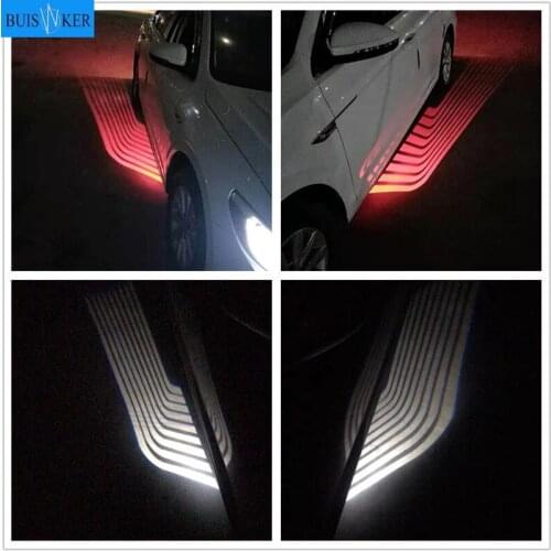 2pcs Angel Wings LED Car Door Light white blue red green color projector ange led carpet Puddle light underglow fit all cars