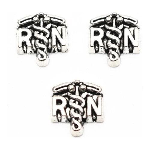 20Pcs/Lot Medical Symbol Alloy Floating Charms Hand-made DIY for Glass Lockets