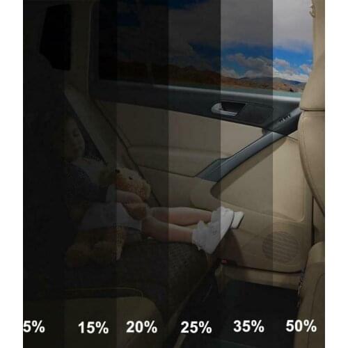 Anti-blast Window Tint Film Utralviolet-proof Auto Car Stickers Window Glass Utralviolet-proof Tint Film 6M*50CM decal (Black)