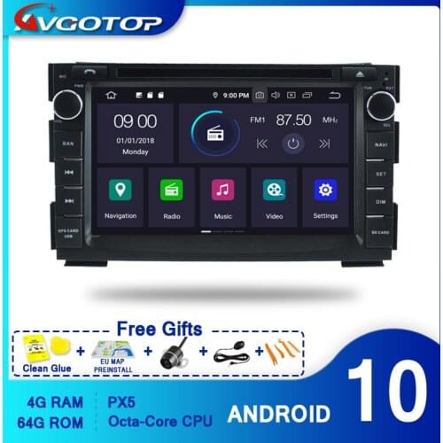 AVGOTOP Android 10 CAR DVD PLAYER for KIA CEED VENGA GPS Bluetooth Head Unit Navi Radio