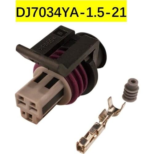 Freeshipping 100sets DJ7034YA-1.5-21 AMP Car Electrical Wire Connectors for VW,BMW,Audi,Toyota,NISSAN