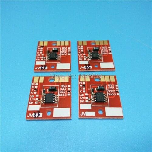 Free shipping High quality CMYK 4 color Auto reset Mimaki Permanent Chip Mimaki JV33 JV5 CJV30 SS21 BS3 ES3 ink cartridge chip