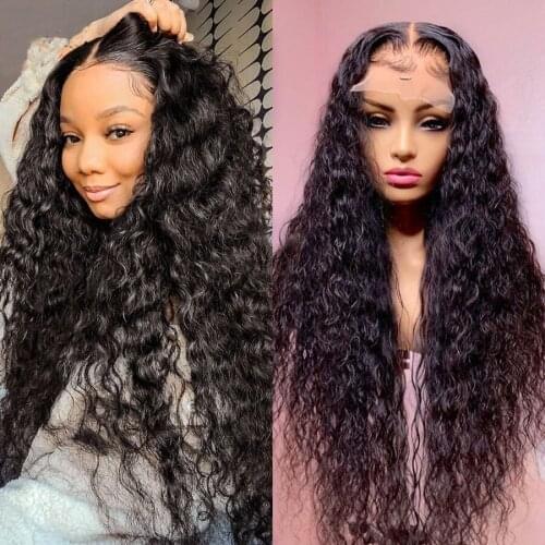 Long Part Curly Lace Front Wigs Synthetic Hair for Women Glueless Kinky Curly Synthetic Lace Wigs with Baby Hair