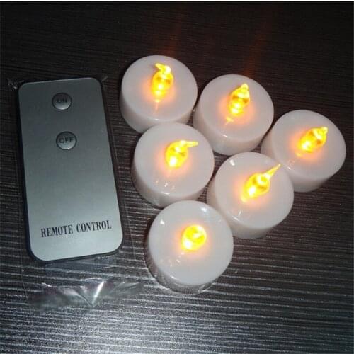 36Pcs Electric Flickering Flameless LED Candle Flash Tea Light With Remote Control for Wedding Party Halloween Christmas Decor