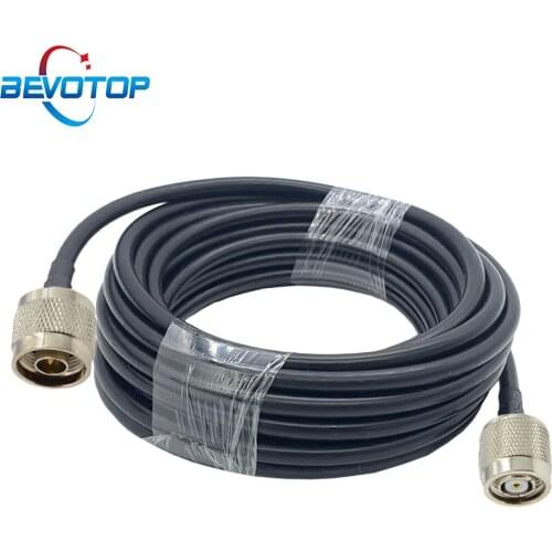 N Male to RP TNC Male RF Adapter Cable RG58 Pigtail 50 Ohm RF Coaxial Extension Cord Jumper 15cm 50cm 1M 3M 5M 10M 20M