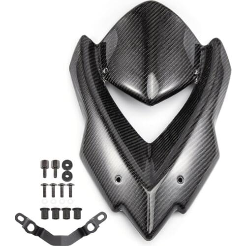Motorcycle Carbon fiber Windshield WindScreen Viser Visor Fits For Kawasaki Z1000 Z 1000 2014 2015 2016 2019 2020