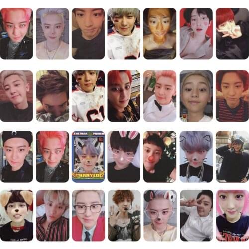 KPOP 10PCS/SET EXO CHANYEOL LOMO Cards Photo Cards Signature Cards Fans Collection Gifts a34