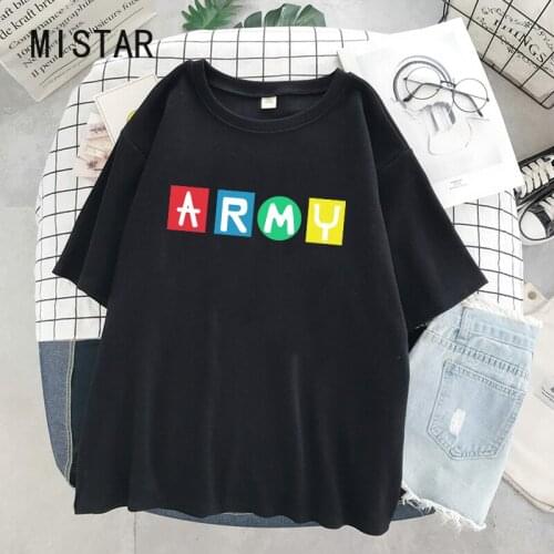 2020 new dynamite fans Harajuku T-shirt Cartoon letter Tshirts ladies Korean O-neck KPOP Summer tops Women clothing T-shirt